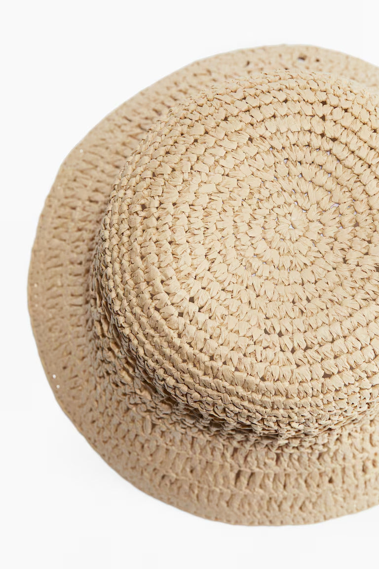 H&M STRAW BUCKET HAT