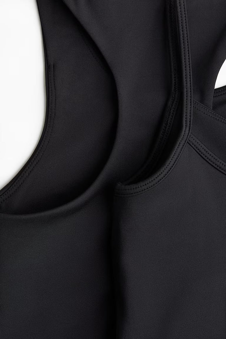 H&M 2-PACK INTEGRAL-TOP SPORTS TOPS WITH DRYMOVE™