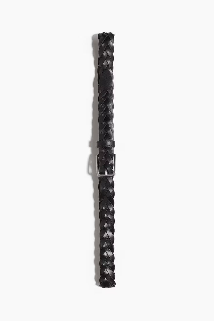 H&M BRAIDED LEATHER BELT