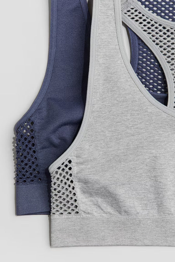 H&M 2-PACK SEAMLESS TOPS