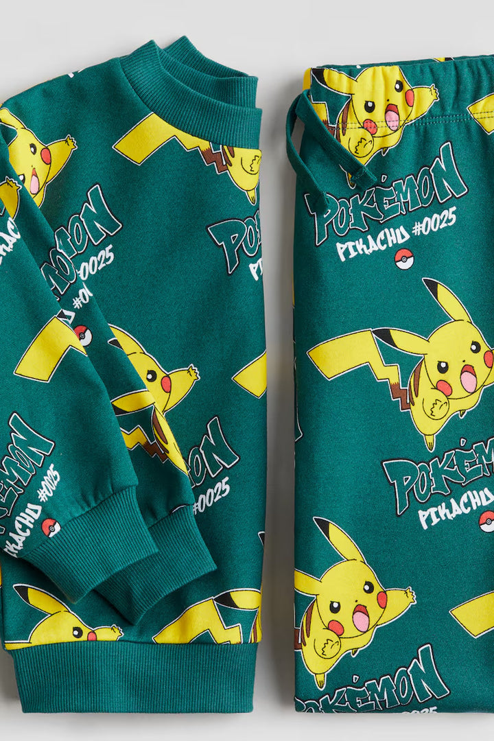 H&M 2-PIECE PRINTED SWEATSUIT