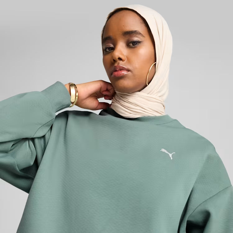 PUMA Wardrobe Essentials Women's Oversized Crew Sweatshirt