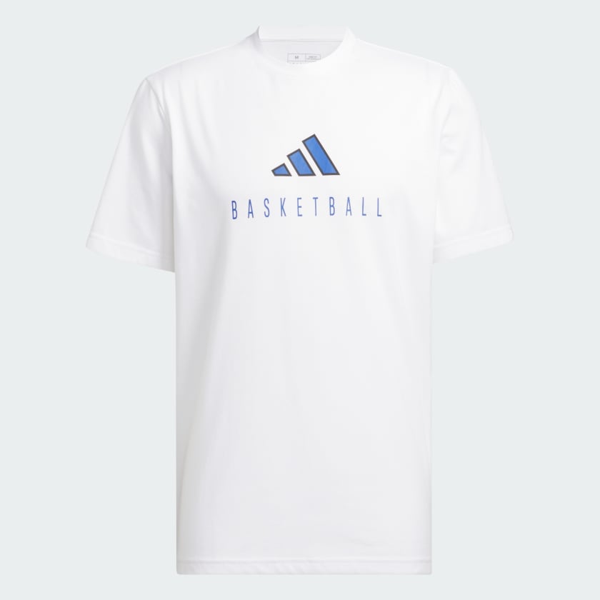 Adidas Worldwide Hoops Logo Performance Graphic Tee