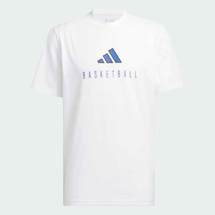 Adidas Worldwide Hoops Logo Performance Graphic Tee