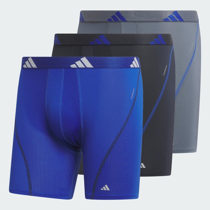 Adidas Performance Mesh Graphic Boxer Briefs 3-Pack