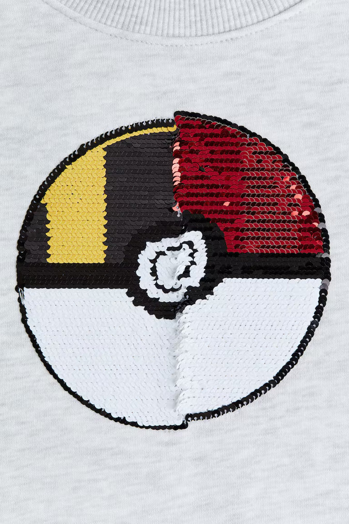 H&M FLIP-SEQUIN SWEATSHIRT