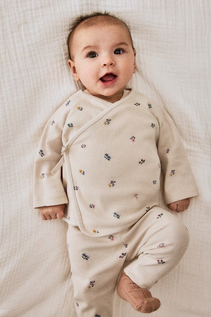 H&M 2-PIECE WRAPOVER TOP AND LEGGINGS SET