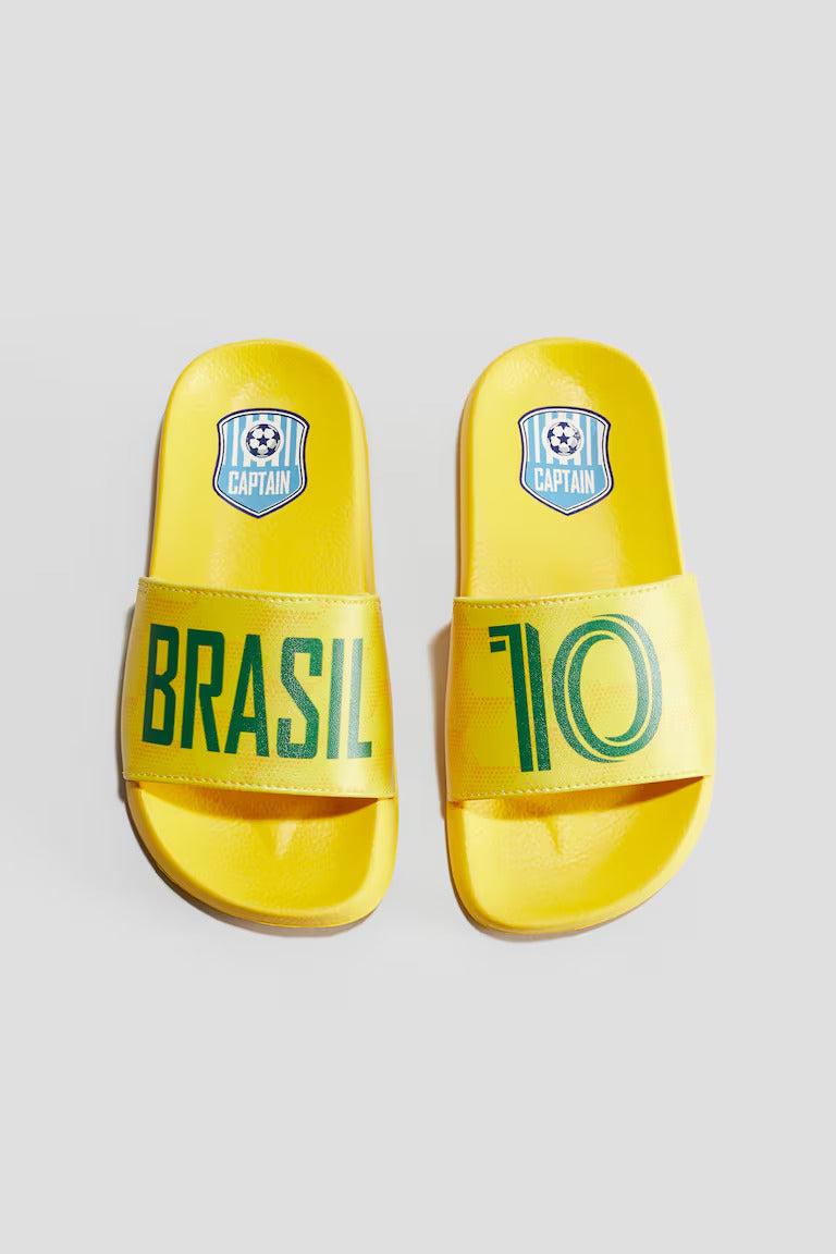 H&M PRINTED POOL SHOES