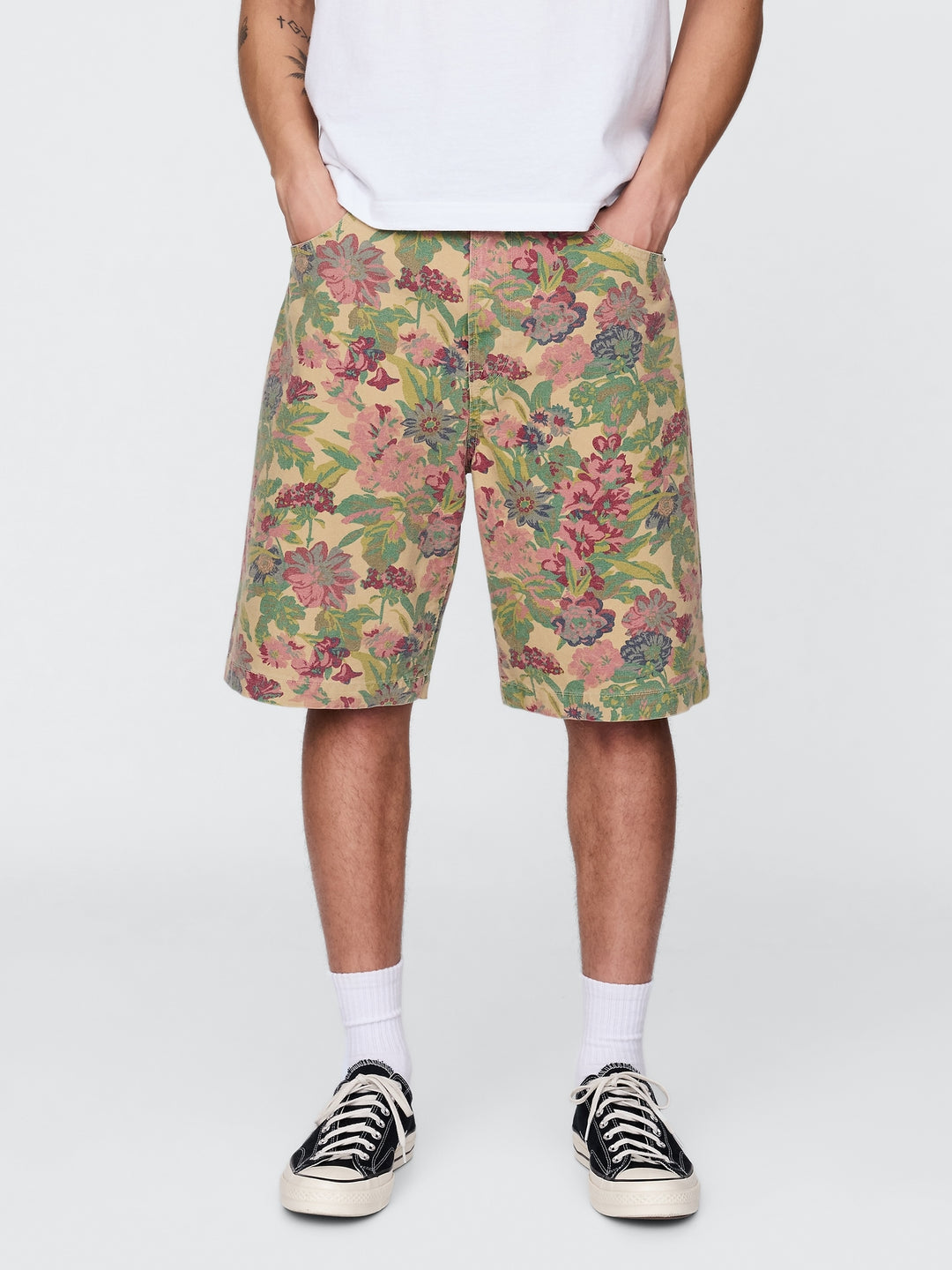 Gap Floral Canvas Shorts