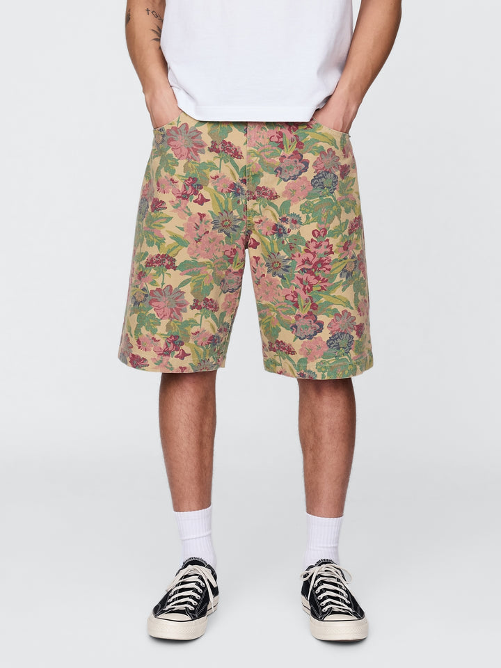 Gap Floral Canvas Shorts