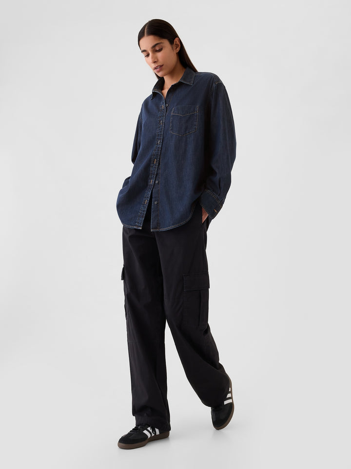 Gap Chambray Denim Big Shirt