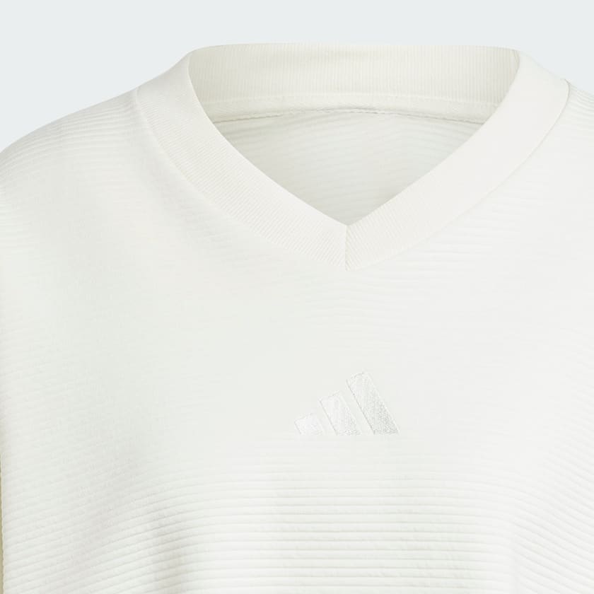 ADIDAS ALL SZN Ribbed V-Neck Sweatshirt