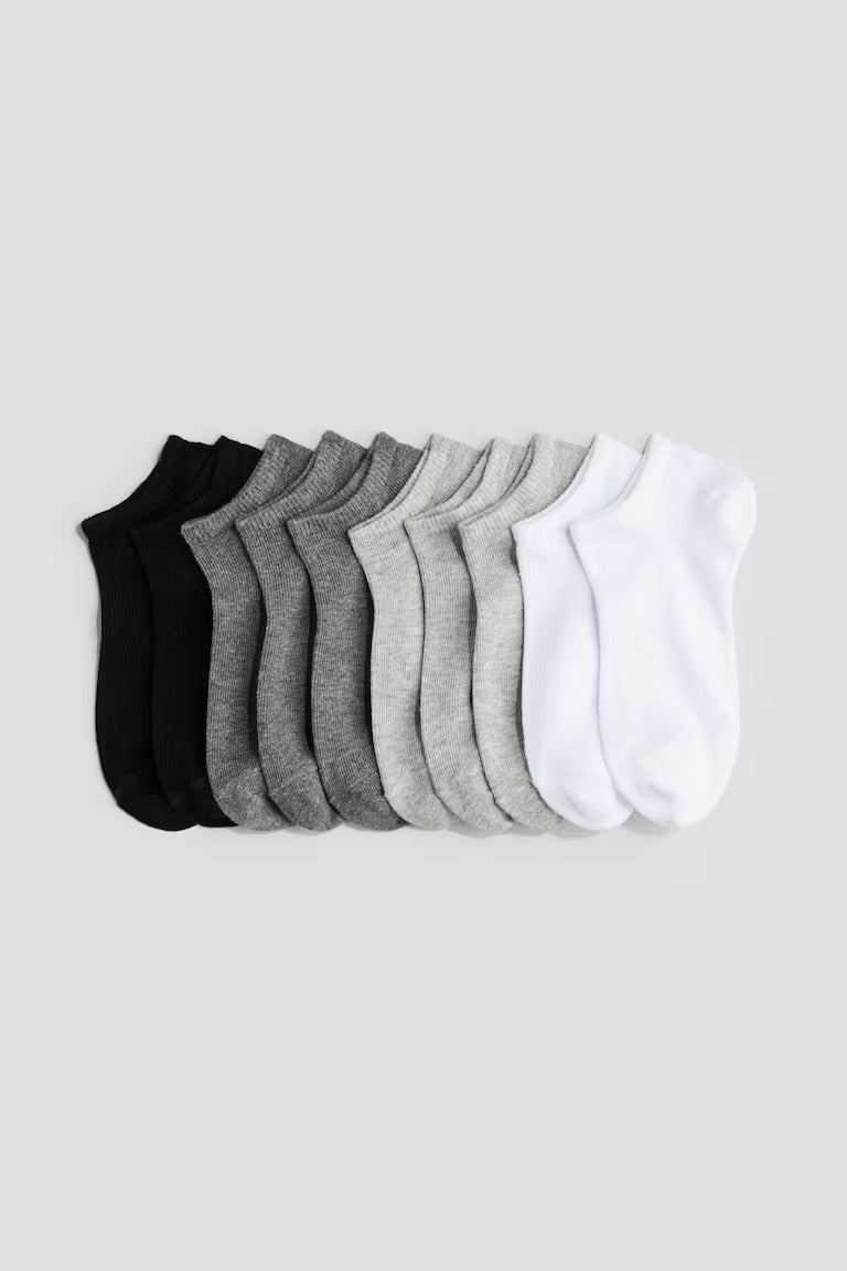 H&M 10-PACK ANKLE SOCKS