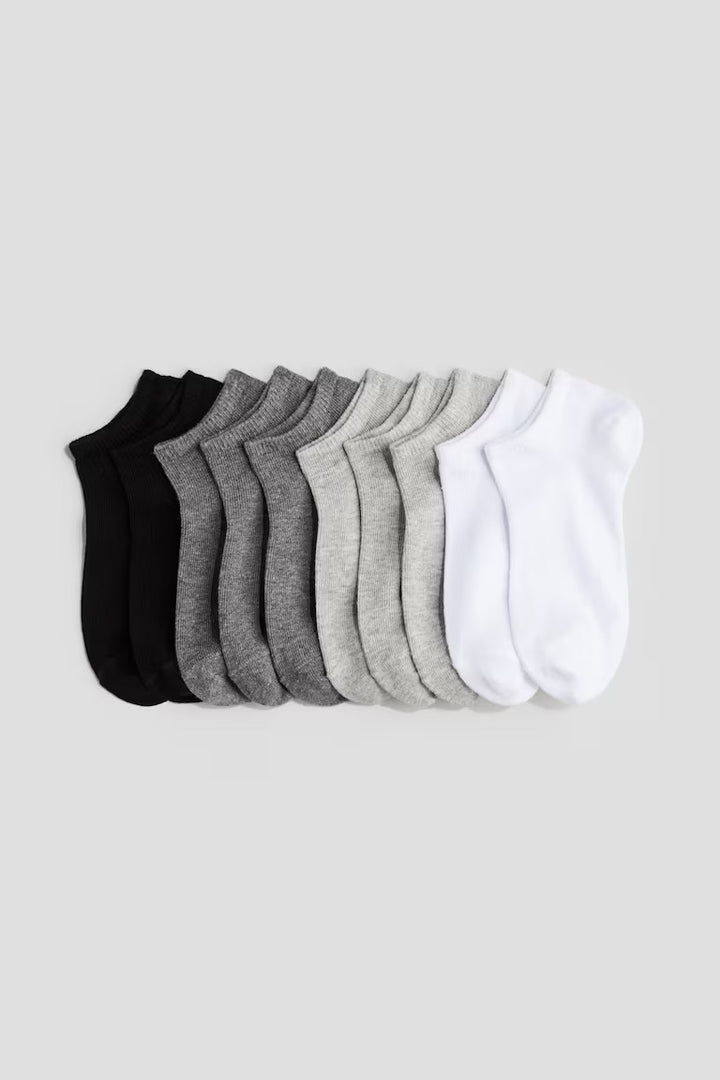 H&M 10-PACK ANKLE SOCKS