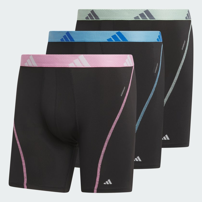 Adidas Performance Mesh Graphic Boxer Briefs 3-Pack