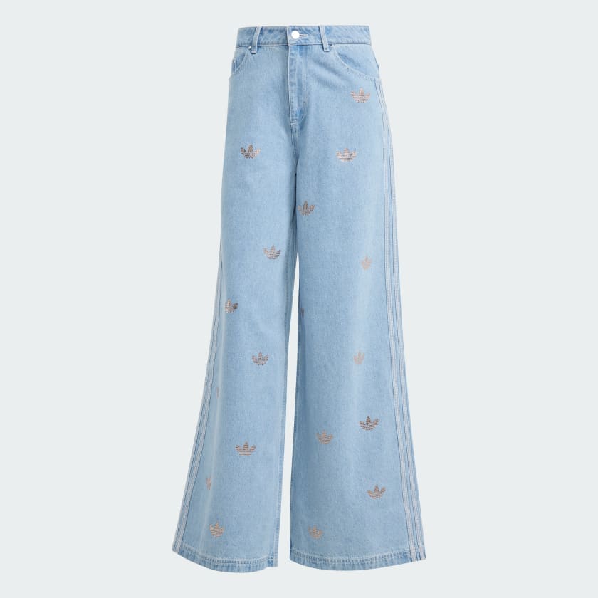 Adidas Denim Rhinestone Pants