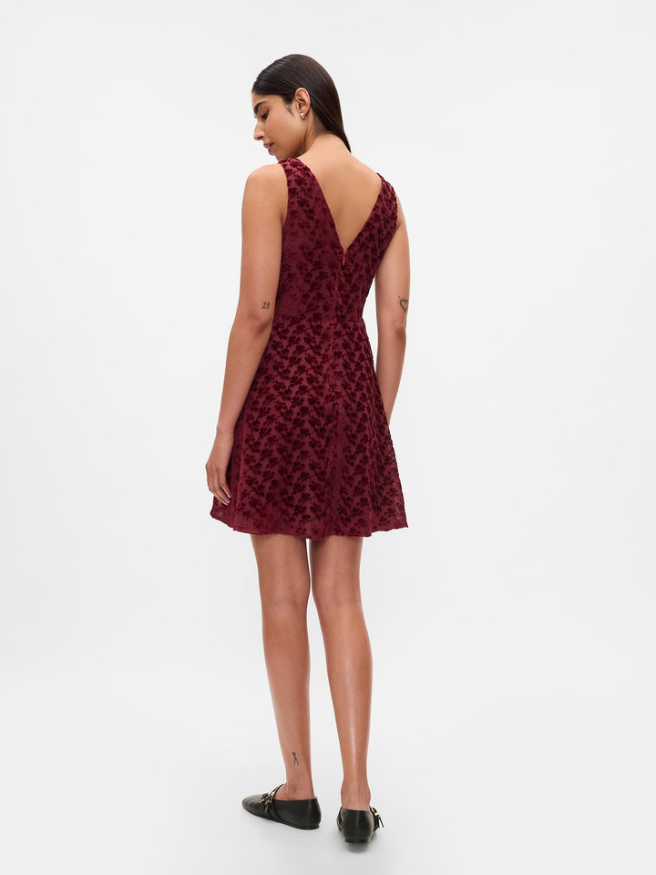 Gap Velvet Floral Mini Dress