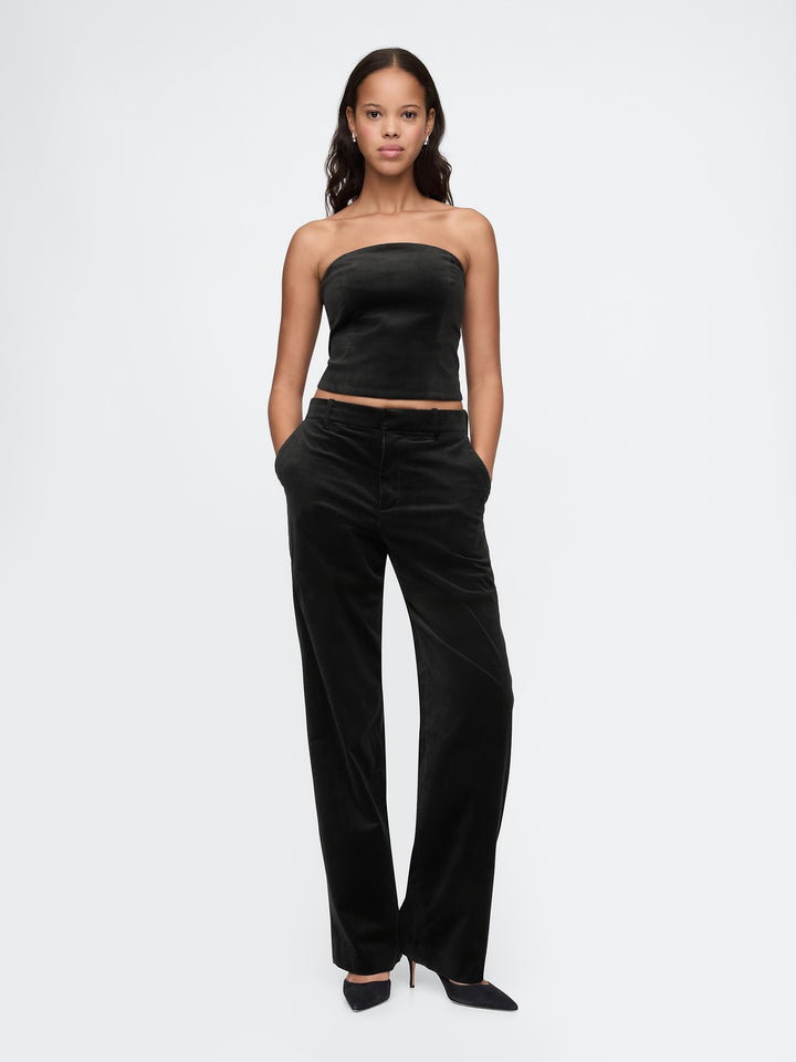 Gap Velvet Cropped Tube Top
