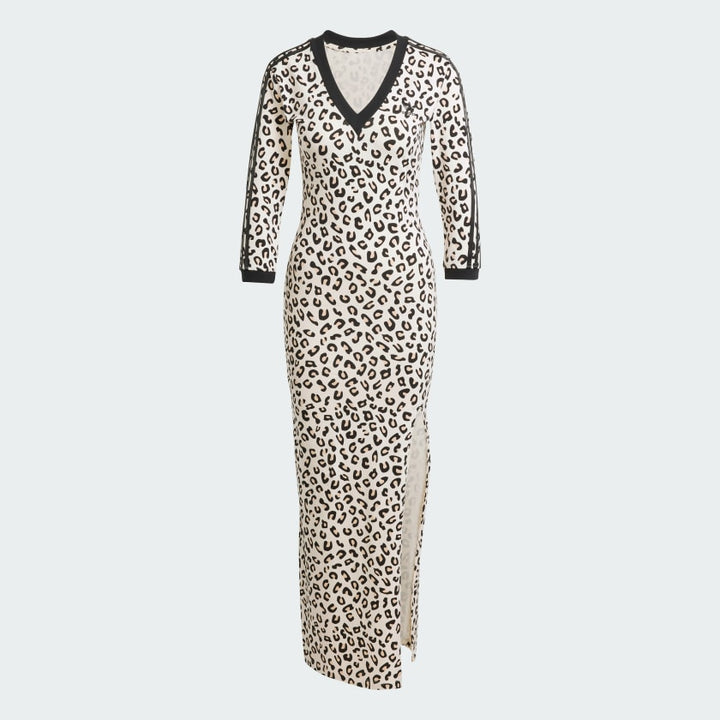 Adidas Leopard 3-Stripes Maxi Dress