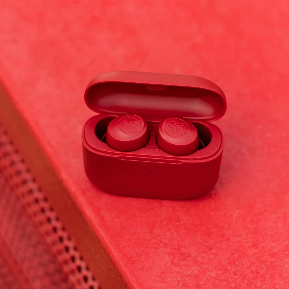 JLab Go Air Pop Bluetooth Earbuds, True Wireless with Charging Case, Rose