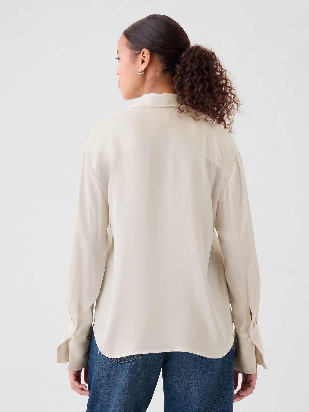 Gap Satin Relaxed Shirt