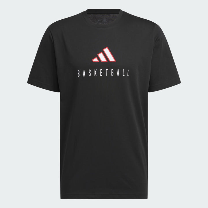 Adidas Worldwide Hoops Logo Performance Graphic Tee