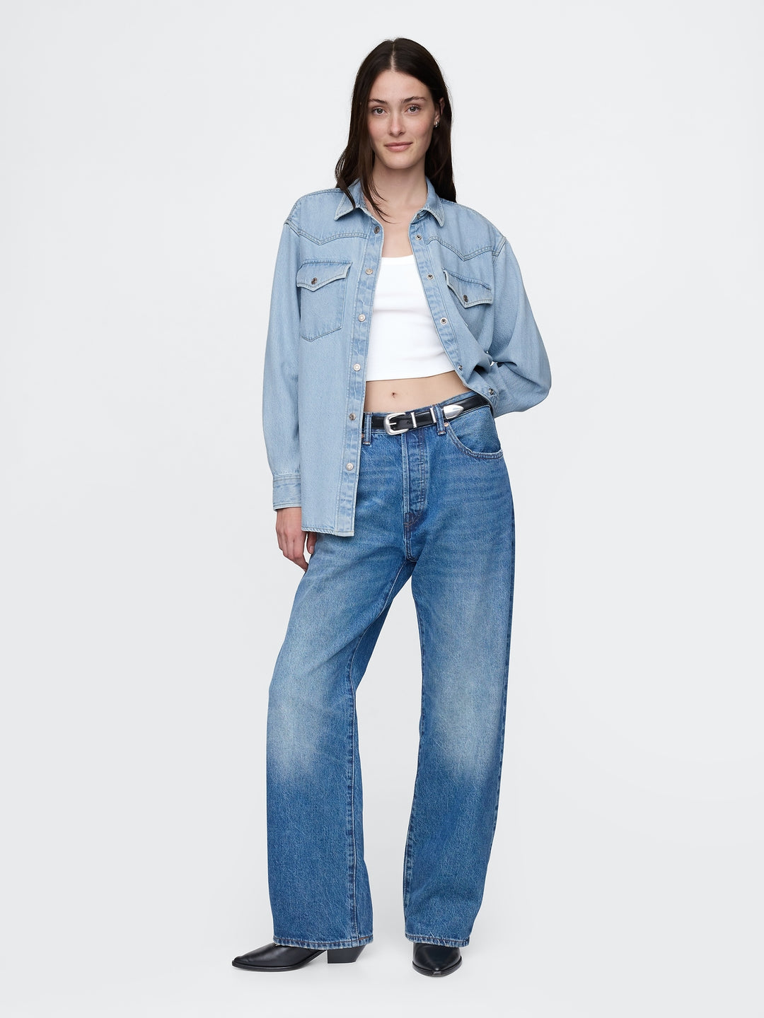 Gap UltraSoft Western Shirt Jacket