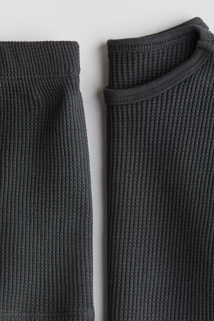 H&M 2-PIECE WAFFLED COTTON SET