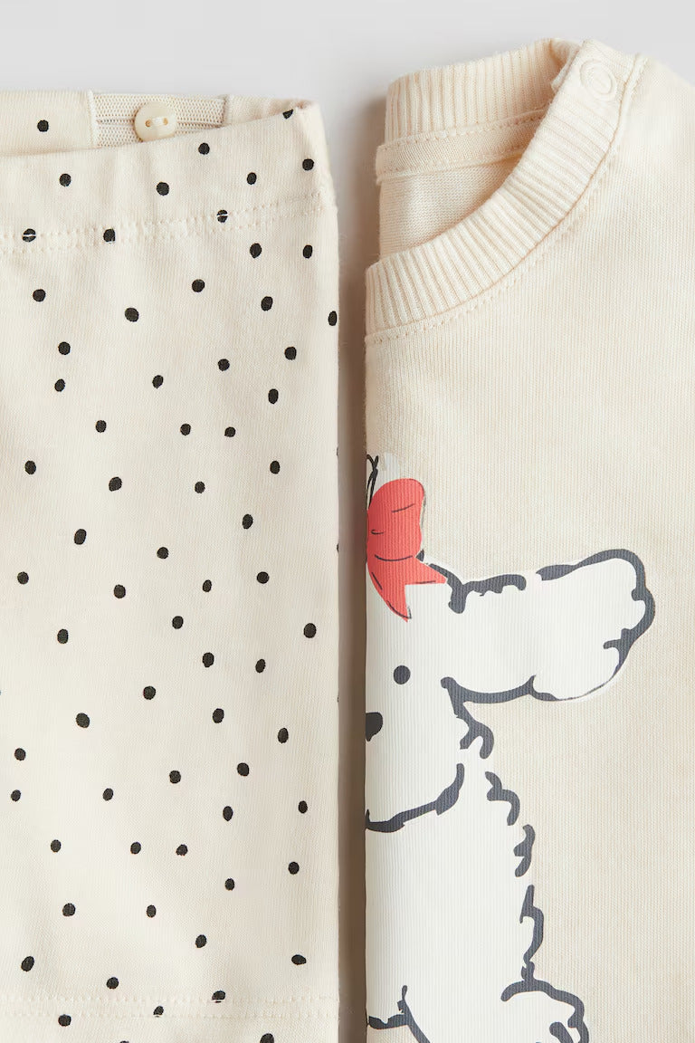 H&M 2-Piece Cotton Jersey Set