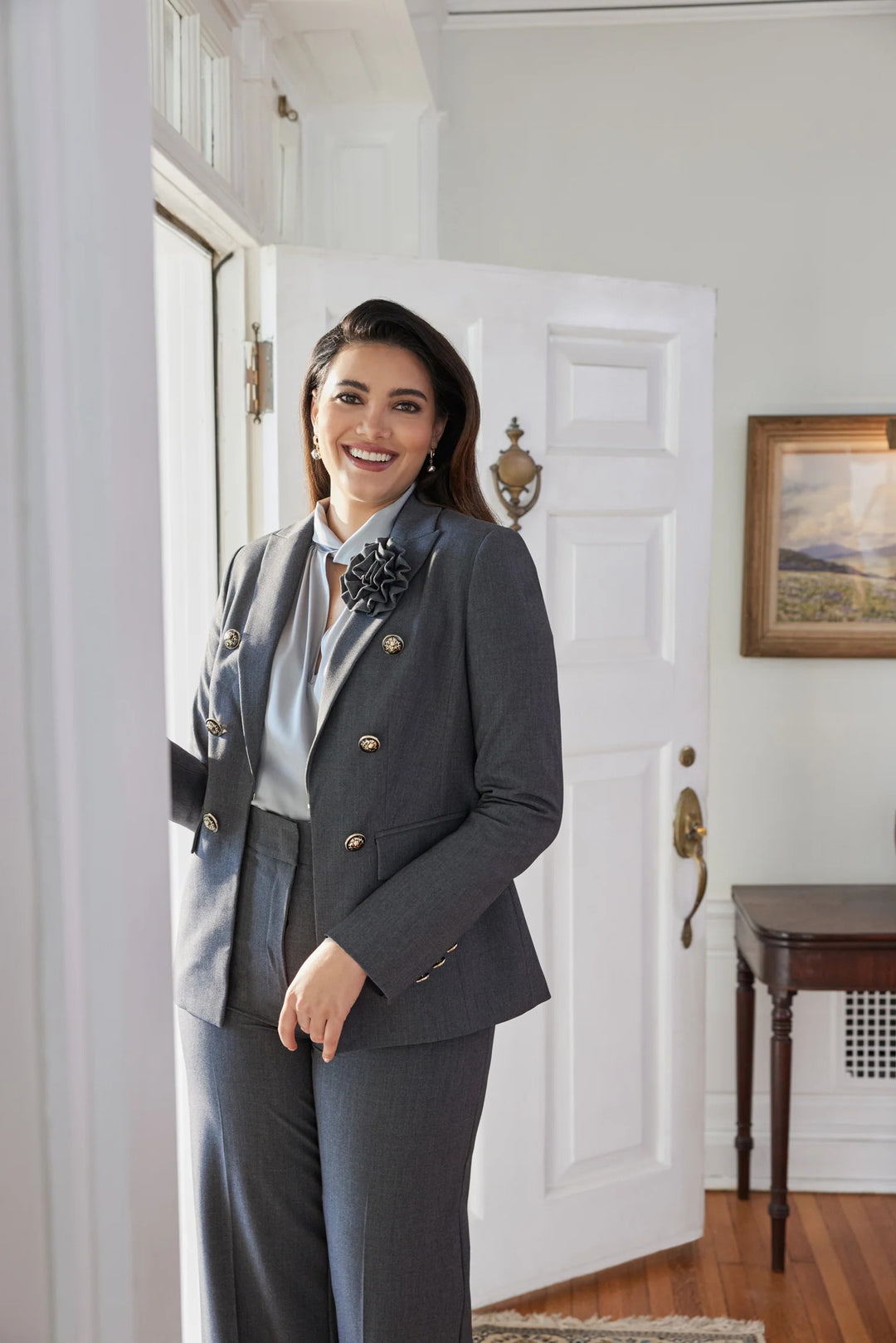 LAURA Rosette Detail Blazer