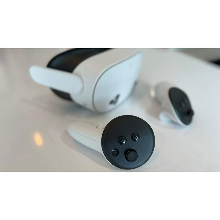 Oculus 2024 New Meta Quest 3S All-In-One VR Headset 128GB Virtual Reality with Advanced Touch Plus Controllers, 1832x1920 up to 120 Hz Refresh Rate LCD, Enhanced Graphics, Mytrix Carrying Case