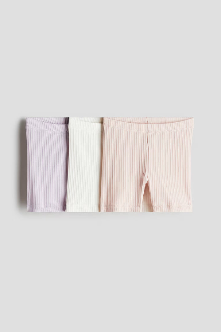 H&M 3-pack Ribbed Bike Shorts