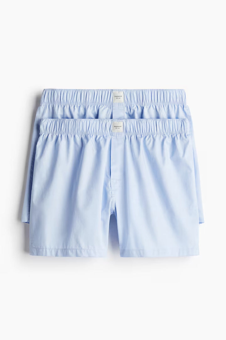 H&M 2-pack Woven Cotton Sateen Boxer Shorts