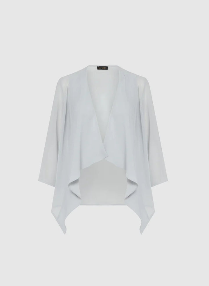 LAURA Asymmetric Open-Front Layering Top