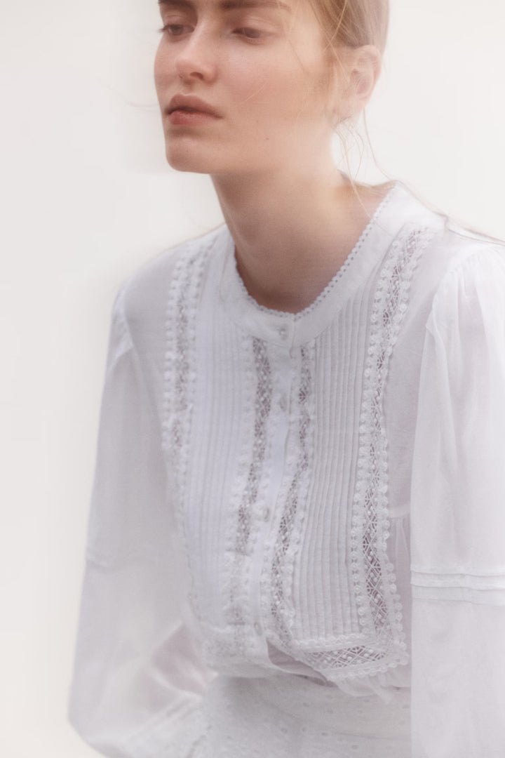 H&M Blouse with Pintucks