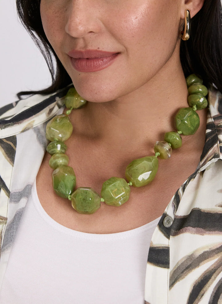 Laura Marbled Resin Necklace