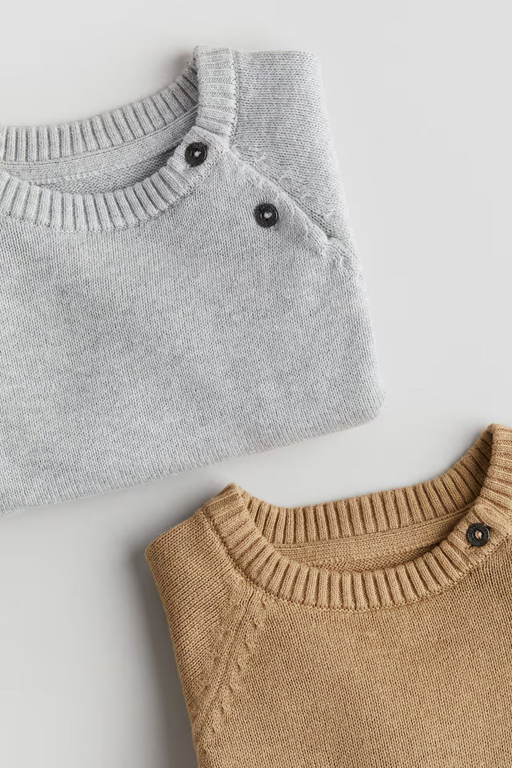 H&M 2-pack Cotton Knit Sweaters