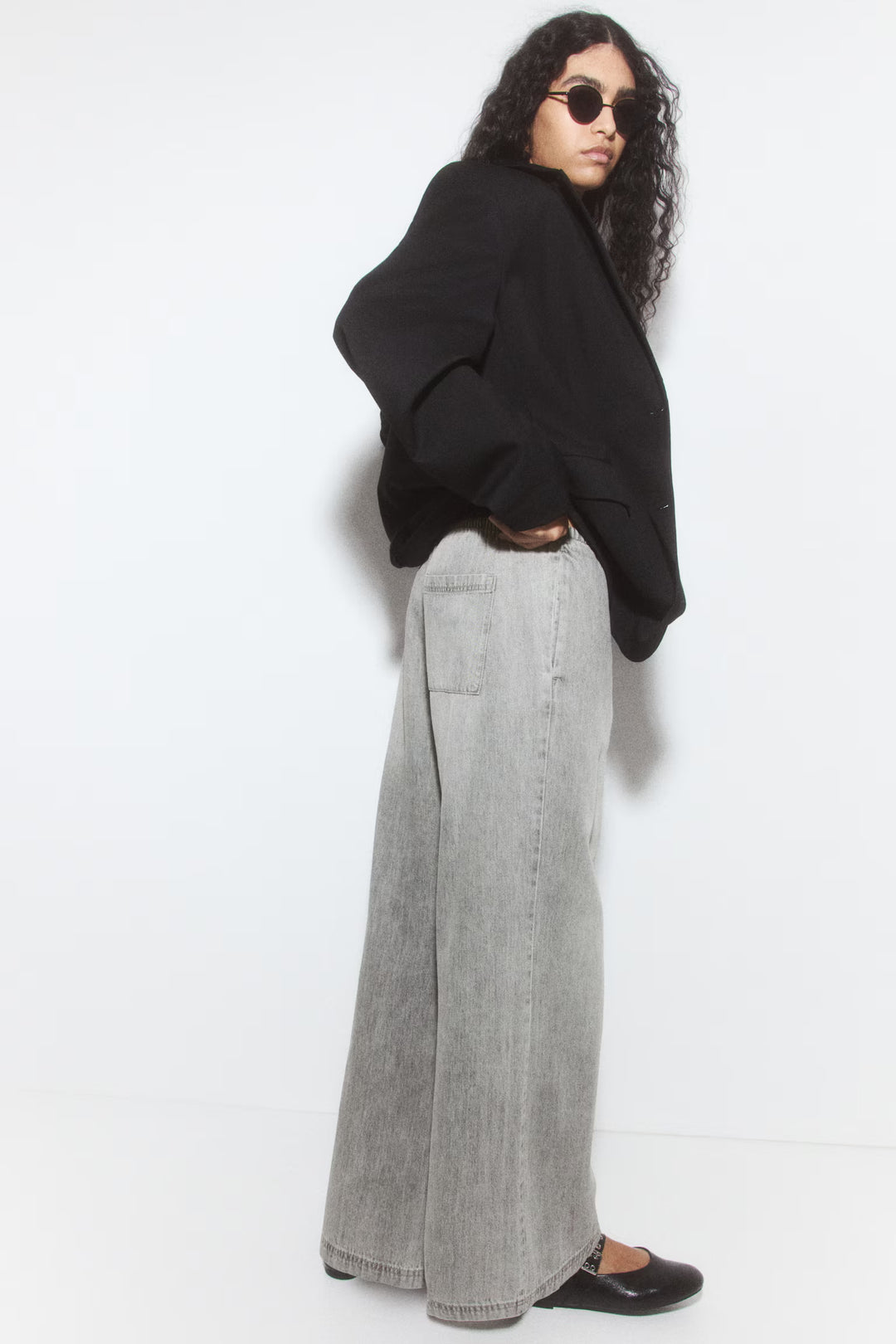 H&M Denim Drawstring Pants