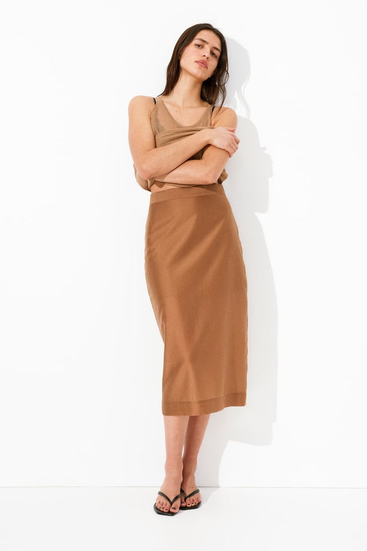 H&M Lyocell-Blend Pencil Skirt