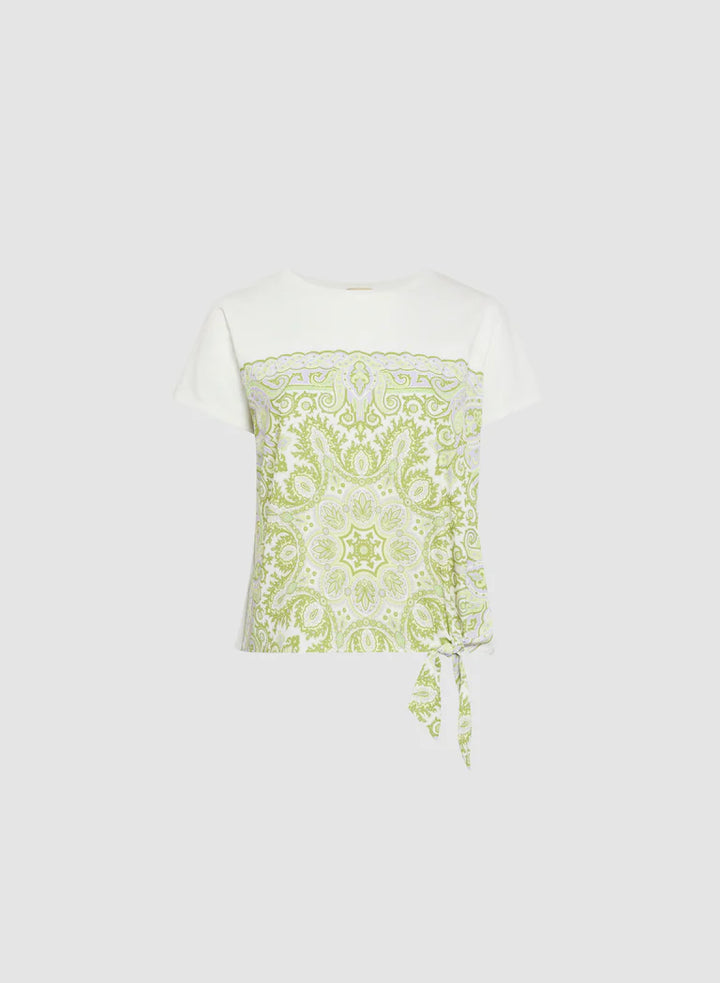 LAURA Paisley Print Short Sleeve T-Shirt