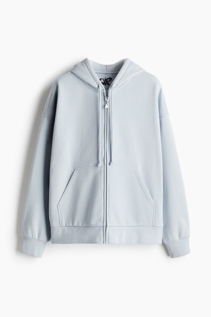H&M Oversized Hooded Jacket with Motif