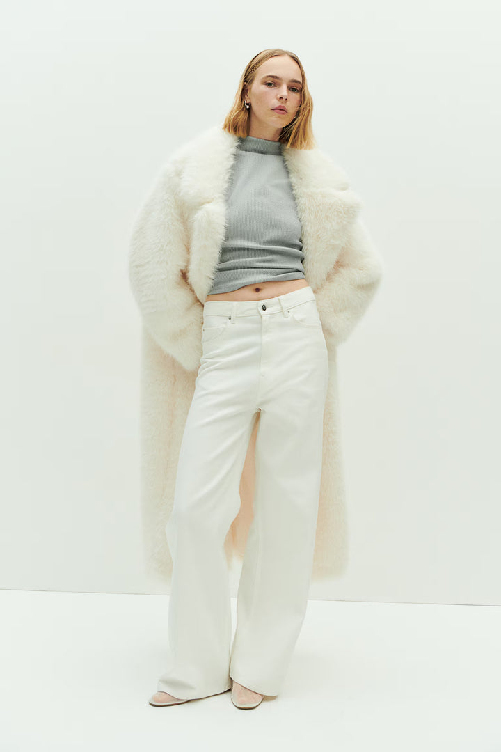 H&M Glittery Mock Turtleneck Sleeveless Top