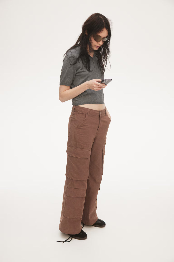 H&M Wide-leg Cargo Pants