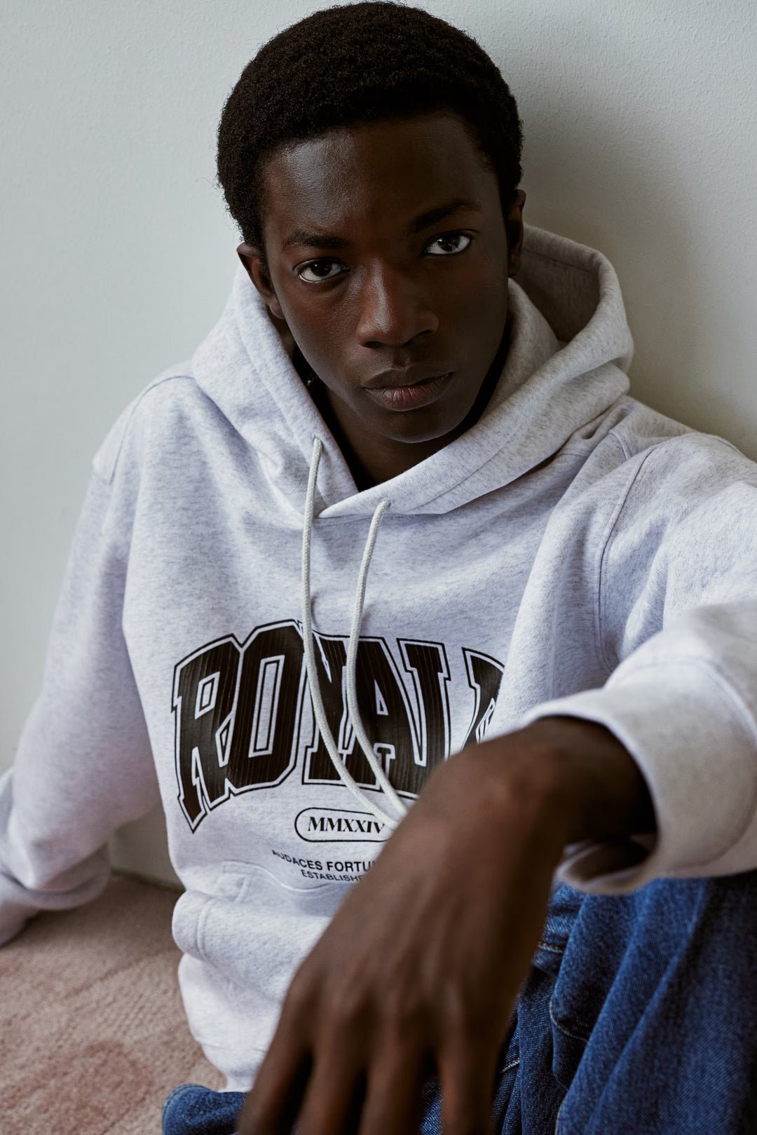 H&M Loose Fit Printed Hoodie