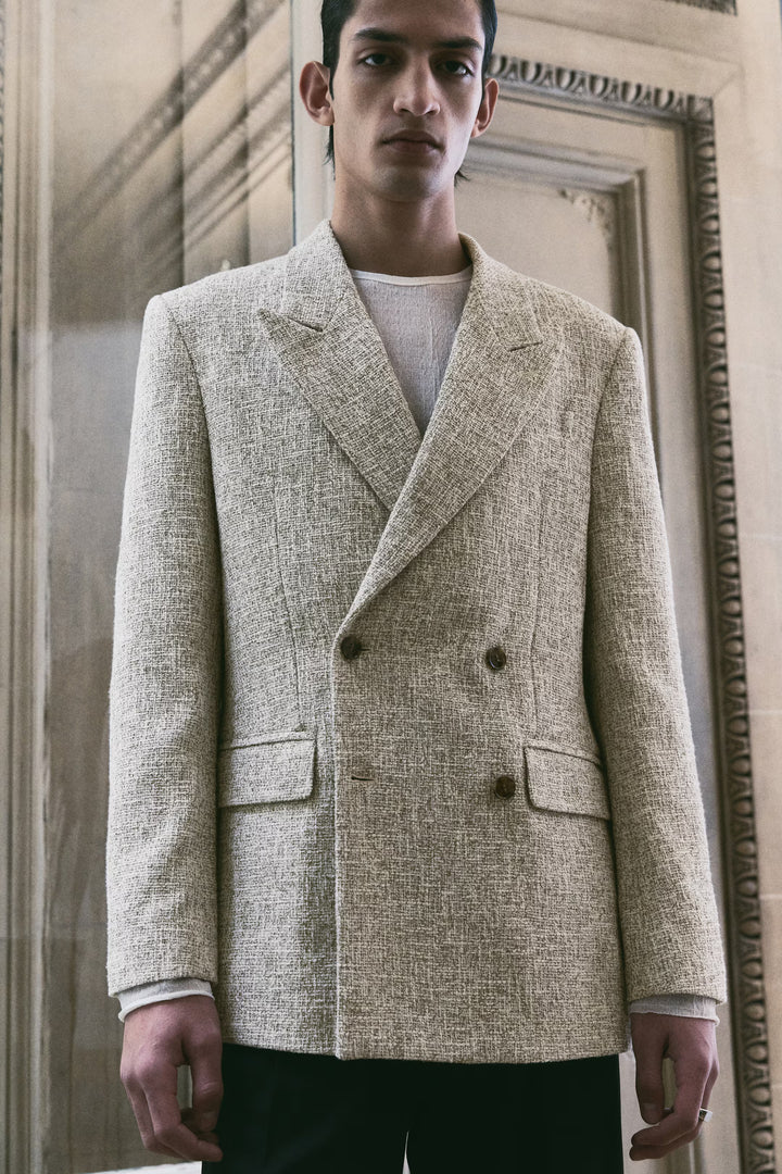 H&M Loose-Fit Double-Breasted Jacket