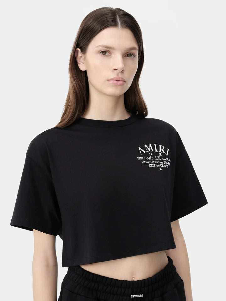 AMIRI WOMEN'S ARTS DISTRICT CROPPED TEE