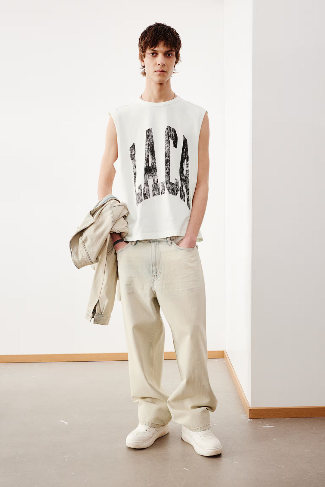 H&M Loose-Fit Printed Tank Top