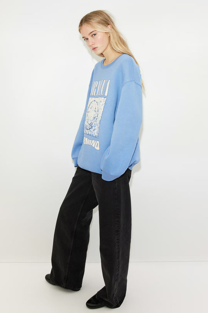 H&M Oversized Printed Sweatshirt
