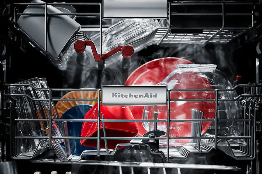 KitchenAid - 24" Top Control Built-In Stainless Steel Tub Dishwasher with 3rd Rack, FreeFlex, 44 dBA - Stainless Steel With PrintShield Finish