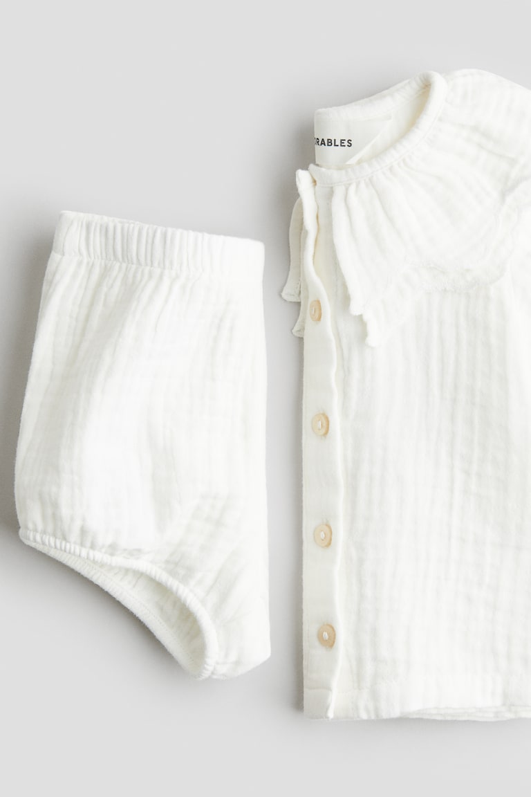 H&M 2-Piece Cotton Muslin Set